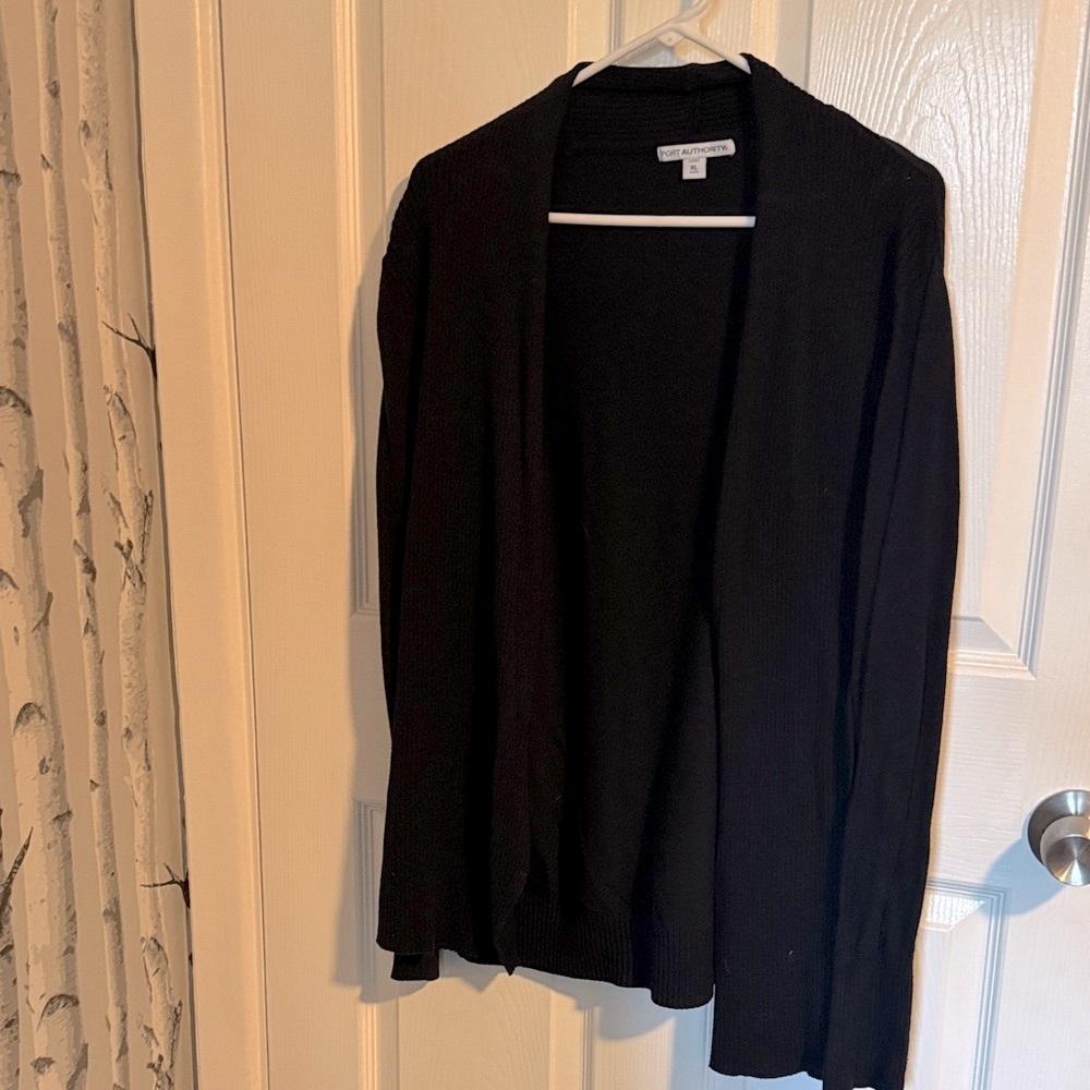 Port Authority Women's Black Knit Cardigan